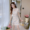 Load image into Gallery viewer, [Flower and Non-Flower Series]★China style dress★ Cheongsam dress, short length, floral pattern, lace, summer, ladies, cute
