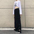 Load image into Gallery viewer, [Miyakoya Series]★Casual Pants★ Pants Bottoms Unisex Men's Black High Waist Slit Slimming Wear
