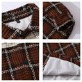 Load image into Gallery viewer, [YOULIN Series] ★Outer★ 3color Unisex Men's Plaid Pattern Coffee Color Green Black
