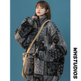 Load image into Gallery viewer, [Suikoishi Series] ★Winter Coat★ Cotton coat, outerwear, without hat type, with hat type, unisex, men's, floral pattern, fashion
