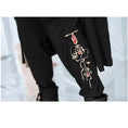 Load image into Gallery viewer, [Kyoto Series]★China style pants★ Embroidered black black unisex casual pants SML XL 2XL
