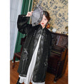 Load image into Gallery viewer, [Kokaisha---Hoshiyado Series] ★China style coat★ Rasha coat long coat embroidery original black black
