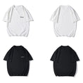 Load image into Gallery viewer, [BIGEMAN Series]★T-shirt★ Tops 2color Unisex Men's Large Size Simple Embroidery Black White
