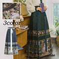 Load image into Gallery viewer, [Shimizu Kei Series] ★Long Skirt★ Limited Quantity Chinese Clothing Pleated Skirt Hanfu Wrap Skirt Rabbit Yoshigumo Black Green Blue
