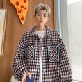 Load image into Gallery viewer, [BIGEMAN Series] ★Jacket★ 2color outer plaid pattern unisex men's black red
