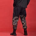 Load image into Gallery viewer, [Mumuki Series] ★Pants★ 2color Tops Unisex Men's Large Size Black Black Print
