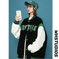 Load image into Gallery viewer, [LUONONG Series]★Jacket★ 3color Outerwear Stadium Jacket Unisex Men's Black Blue
