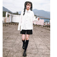 Load image into Gallery viewer, [Kokaisha --- Abnormalism Series] ★China style shirt★ 2color tops fake layered black white
