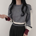 Load image into Gallery viewer, [LIANGLIANG series]★Knit tops★ 3color tops mini length white black gray
