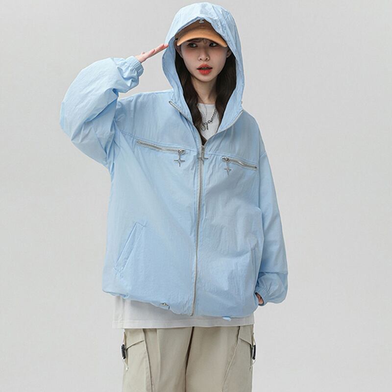 [Fujiman Series] ★Thin jacket★ Outerwear 2color Unisex Men's Large size Thin Summer clothes Simple