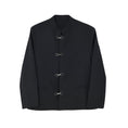 Load image into Gallery viewer, [Coolman Series] ★China style outerwear★ Men's Simple Plain Casual Black Black ML XL Cool
