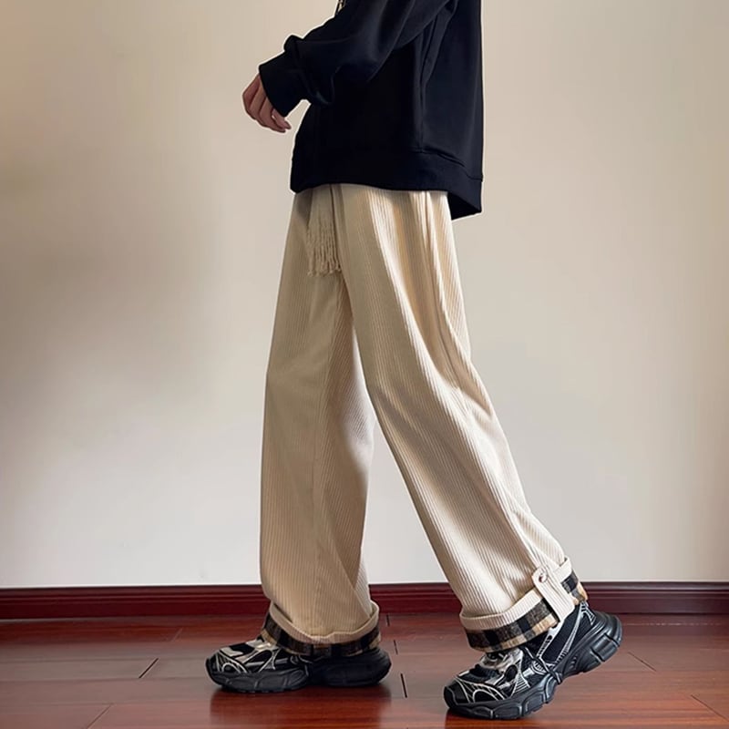 [CEXU Series]★Trousers★ 3color Casual Pants Bottoms Trousers Unisex Men's Plaid Pattern