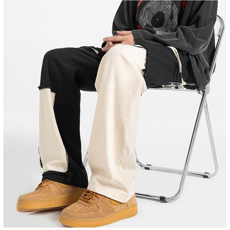 [BIGEMAN Series] ★Casual Pants★ 2color Bottoms Trousers Men's Denim Pants Large Size Color Scheme