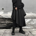 Load image into Gallery viewer, [Miyakoya Series]★Culotte Skirt★ Gaucho Pants Harajuku Style Retro Black Black Irregular Long Length Plain
