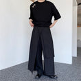 Load image into Gallery viewer, [Illustrated series] ★Butt hook★ Skirt bottoms Unisex Men's Plain Black Easy to match
