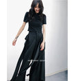 Load image into Gallery viewer, [Big Blue Dragon Series] ★China style pants★ 2color bottoms Casual Plain Black White Slimming fit
