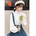 Load image into Gallery viewer, [Ike Summer --- Seitan Series] ★China Style Shirt★ 2color Chinese Clothes Improved Han Clothing Chinese Elements Cute Han Clothing Shirt Apricot White
