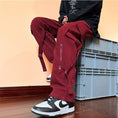 Load image into Gallery viewer, [SENSU Series]★Casual Pants★ 2color Bottoms Unisex Men's Wine Red Black ML XL 2XL
