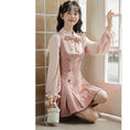 Load image into Gallery viewer, [MEIYI Series] ★One Piece★ Women's Short Length Faux Layered Ribbon Commuting Date Cute
