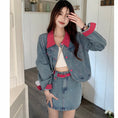 Load image into Gallery viewer, [KEKELI Series]★Setup Single Order★ Outerwear or Skirt with Belt Denim Cute Spring Clothes
