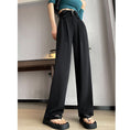 Load image into Gallery viewer, [FENGLIN Series]★Casual Pants★ 2color Bottoms Cool Black Purple Slimming Plain Black Purple
