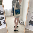 Load image into Gallery viewer, [Andcici Series]★Bag★ Tote bag, backpack, large capacity, date, floral pattern, oil painting style, sky, blue, commuting to work or school
