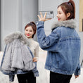 Load image into Gallery viewer, [ZHUANGYOU series] ★Winter coat★ Outer 2color denim jacket ladies blue blue black black
