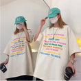 Gallery viewerに画像を読み込む, 【藤伊曼シリーズ】★Tシャツ★ 2color トップス 男女兼用 メンズ アルファベット カジュアル 合わせやすい
