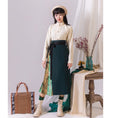 Load image into Gallery viewer, [Sangoku style series]★China style skirt★ Maki skirt Improved Chinese clothing Original Dark Green SML
