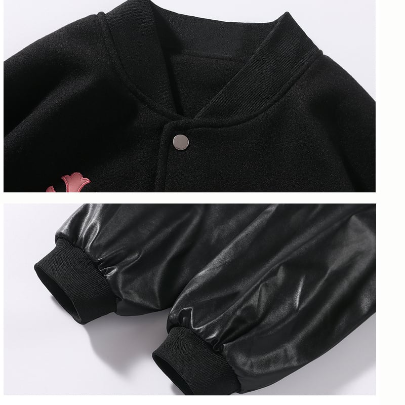 [BOYUE Series] ★Stadium Jacket★ Outerwear 2color Unisex Men's Unique Black Green Black Green