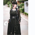 Load image into Gallery viewer, [Ancient monster house---Oryu series] ★China style skirt★ Hanfu dress Black Black ML Cute Original
