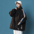 Load image into Gallery viewer, [GEBOXUAN series] ★Jacket★ 3color outerwear unisex men's vertical striped sports style casual
