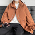 Load image into Gallery viewer, [YOULIN Series]★Jacket★ 3color Unisex Men's Large Size Casual with Hat Black Brown Red
