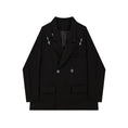 Load image into Gallery viewer, [LHSEN Series]★Blazer★ Outerwear Harajuku style Casual Unique Easy to match Black Black ML XL
