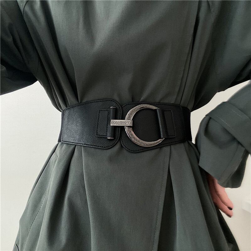 [Yuwei Series] ★Belt★ PU rubber unisex accessory small item black black easy to match fashion