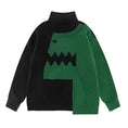 Load image into Gallery viewer, [CHAOJIEQU Series]★Sweater★ 3color Unisex Men's Dinosaur Animal Color Scheme High Neck Black Green Pink ML XL 2XL
