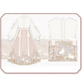 Load image into Gallery viewer, [Kaede bamboo---Hanako rabbit series] ★China style setup★ 2-piece set, long sleeve shirt + windshield skirt, coming-of-age ceremony, everyday wear, white, pink
