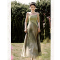 Load image into Gallery viewer, [Az Suna Series]★Setup★ Thin outerwear + hanging dress, Republic style, Green, Improves temperament, Wedding
