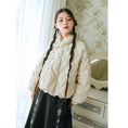 Load image into Gallery viewer, [Kokaishan---Tsukiino Series] ★Down coat★ 2 colors with decorations 90% down winter coat Warm short length diamond shape
