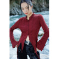 Load image into Gallery viewer, [Big Blue Dragon Series] ★China style tops★ Shirt, irregular, slimming, easy to match, wine red, red
