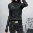 Load image into Gallery viewer, [YINUO Series]★Knit Tops★ 3color Tops Sweater Turtleneck Simple Black Blue Yellow
