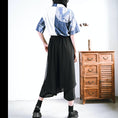 Load image into Gallery viewer, [Kokaisha Series] ★China style pants★ Chiffon gaucho pants Spring/Summer Loose Black Black SML XL
