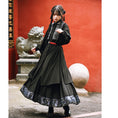 Load image into Gallery viewer, [Kokaisha --- Rabbit series] ★China style skirt★ Bottoms Original slimming black Easy to match
