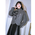 Load image into Gallery viewer, [Kokaisha---Ochienura Series] ★China style coat★ Lasha Quilted Winter Coat Short Length Gray
