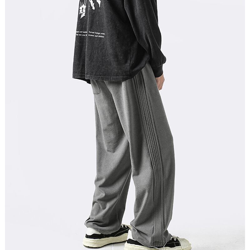 [PPG Series]★Casual Pants★ 3color Bottoms Trousers Unisex Men's Black Apricot Gray