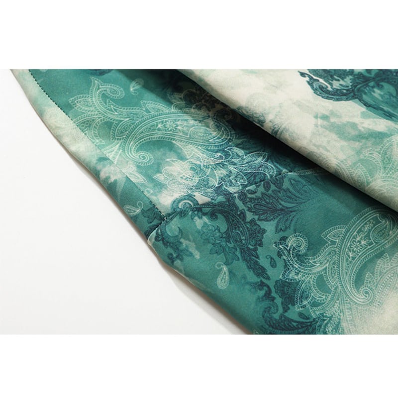 [TRAVEL ISSUANCE Series] ★China style shirt★ Long sleeve unisex tie dye women's men's fashion retro large size