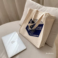 Load image into Gallery viewer, [Andcici Series]★Bag★ Tote bag, canvas, large capacity, date, book, casual, blue, beige, easy to match
