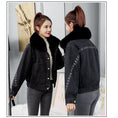 Load image into Gallery viewer, [ZHUANGYOU series] ★Winter coat★ Outer 2color denim jacket ladies blue blue black black
