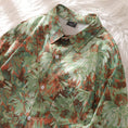 Load image into Gallery viewer, [BEAT BOY Series]★Shirt★ Tops Floral pattern shirt Long sleeve shirt Unisex Men's ML XL 2XL Green
