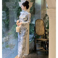 Load image into Gallery viewer, [NANA Series]★Cheongsam dress★ Dress, velvet, long length, slimming, improving temperament, sexy
